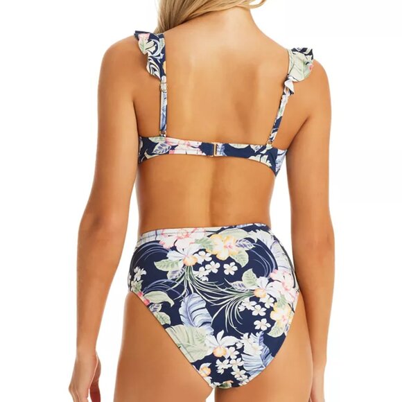 Jessica Simpson Stranded In Paradise High Waist Bikini Bottoms L | New with Tags - Picture 2 of 3